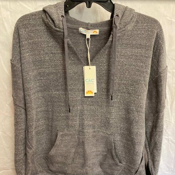 C+C California Grey Hoodie Sz Medium - Picture 1 of 4
